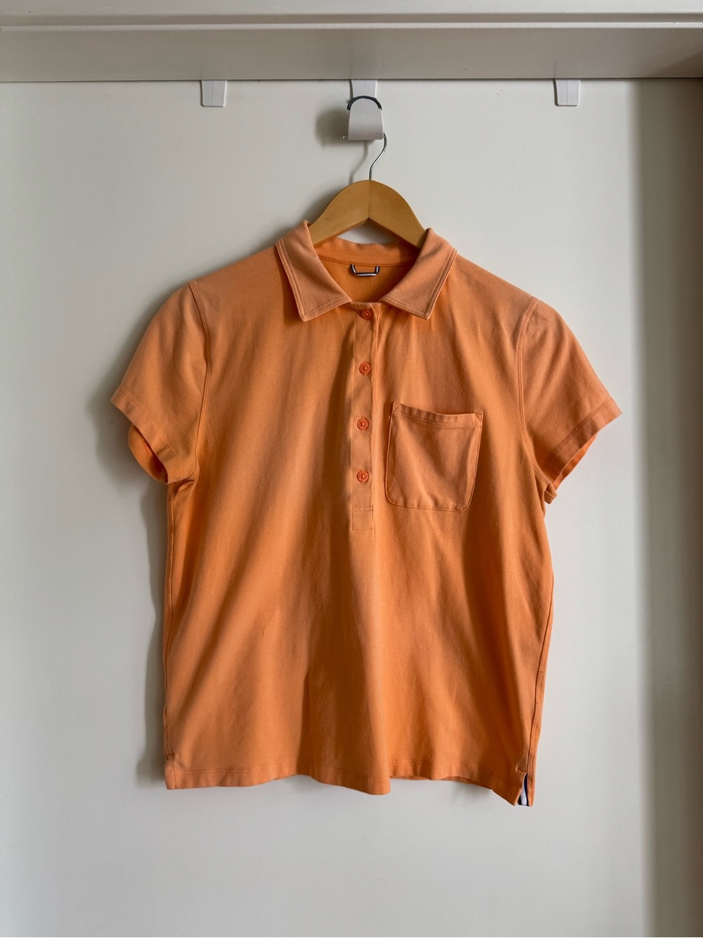 Kit and Ace Orange Short Sleeve Polo Tee